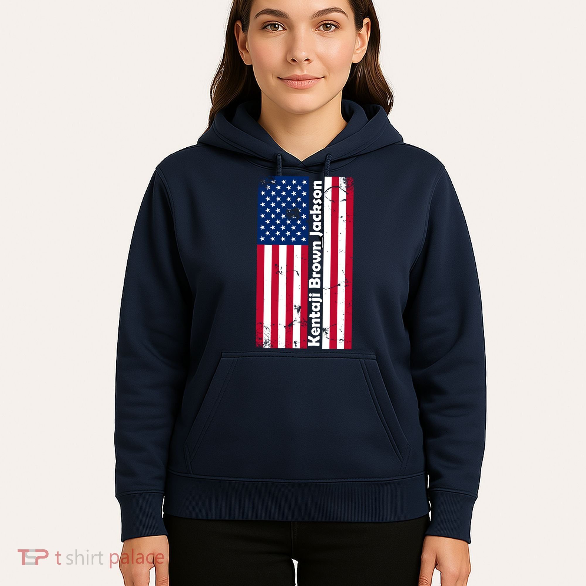 Kentaji Brown Jackson USA Flag Hoodie
