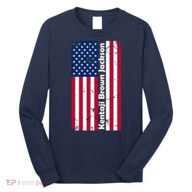 Kentaji Brown Jackson USA Flag Long Sleeve Shirt