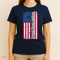 Kentaji Brown Jackson USA Flag T-Shirt thumb 4