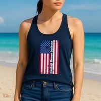 Kentaji Brown Jackson USA Flag Women's Tank Top thumb 2