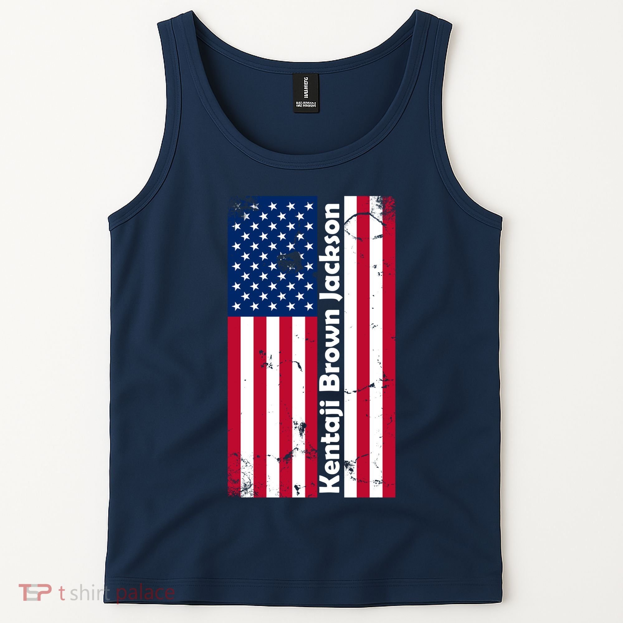 Kentaji Brown Jackson USA Flag Tank Top