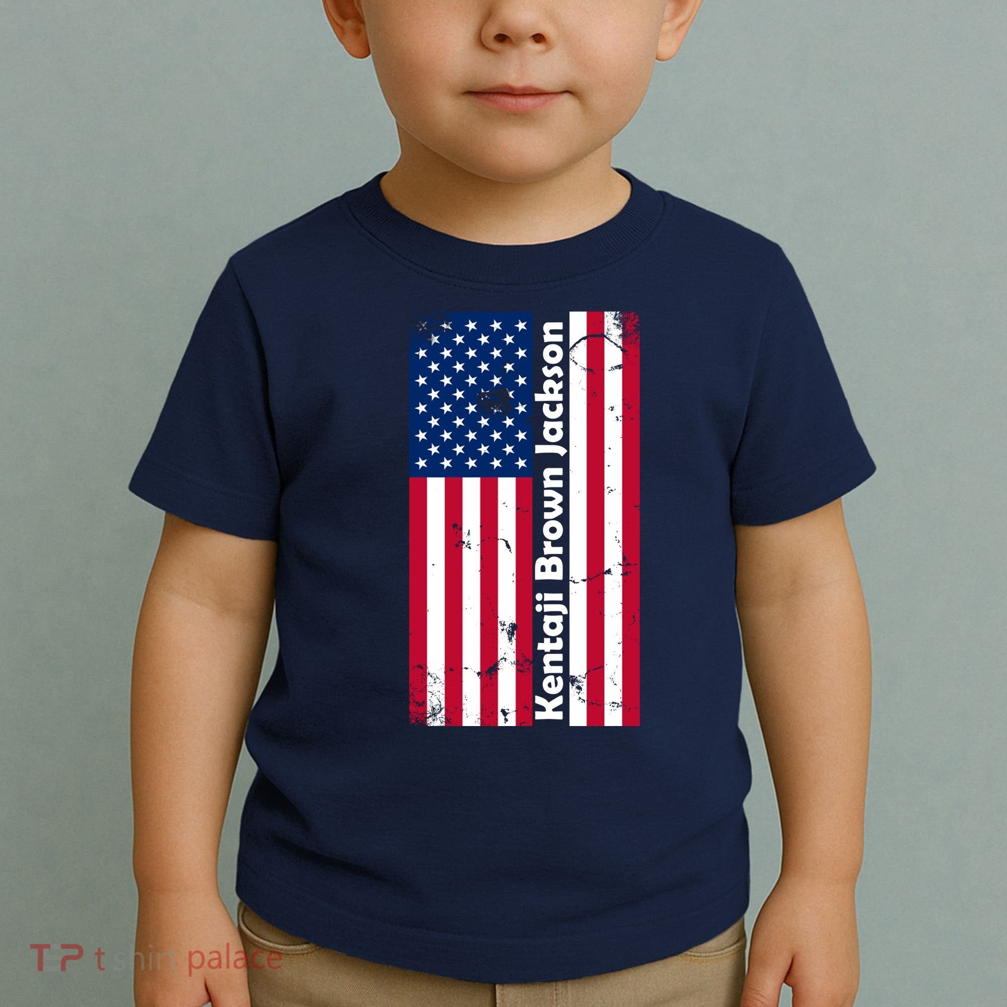 Kentaji Brown Jackson USA Flag Toddler T-Shirt