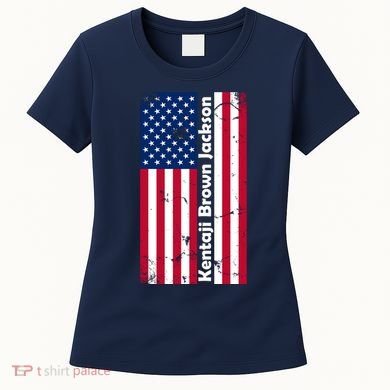 Kentaji Brown Jackson USA Flag Women's T-Shirt
