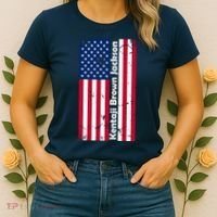 Kentaji Brown Jackson USA Flag Women's T-Shirt thumb 2