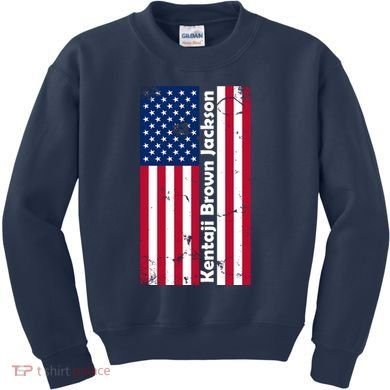 Kentaji Brown Jackson USA Flag Kids Sweatshirt