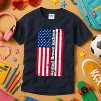 Kentaji Brown Jackson USA Flag Kids T-Shirt thumb 3
