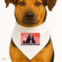 Ketanji Brown Jackson Supreme Court History USA-Made Doggie Bandana thumb 1