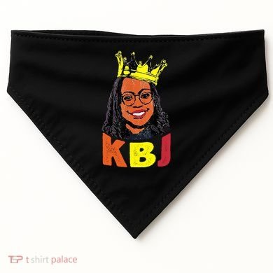 Ketanji Brown Jackson Retro KBJ Crown USA-Made Doggie Bandana