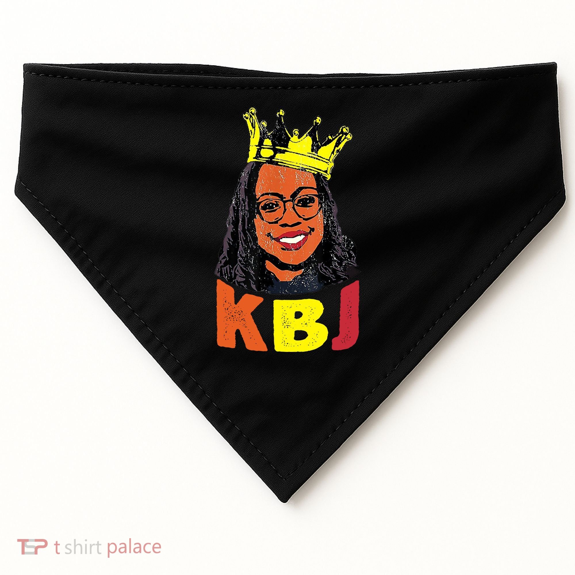 Ketanji Brown Jackson Retro KBJ Crown USA-Made Doggie Bandana