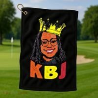 Ketanji Brown Jackson Retro KBJ Crown Golf Towel thumb 1