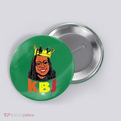 Ketanji Brown Jackson Retro KBJ Crown Button