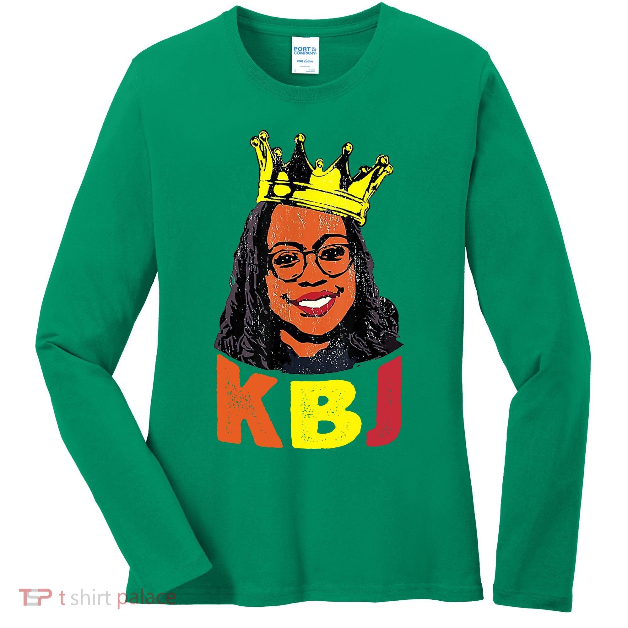Ketanji Brown Jackson Retro KBJ Crown Women's Long Sleeve Shirt