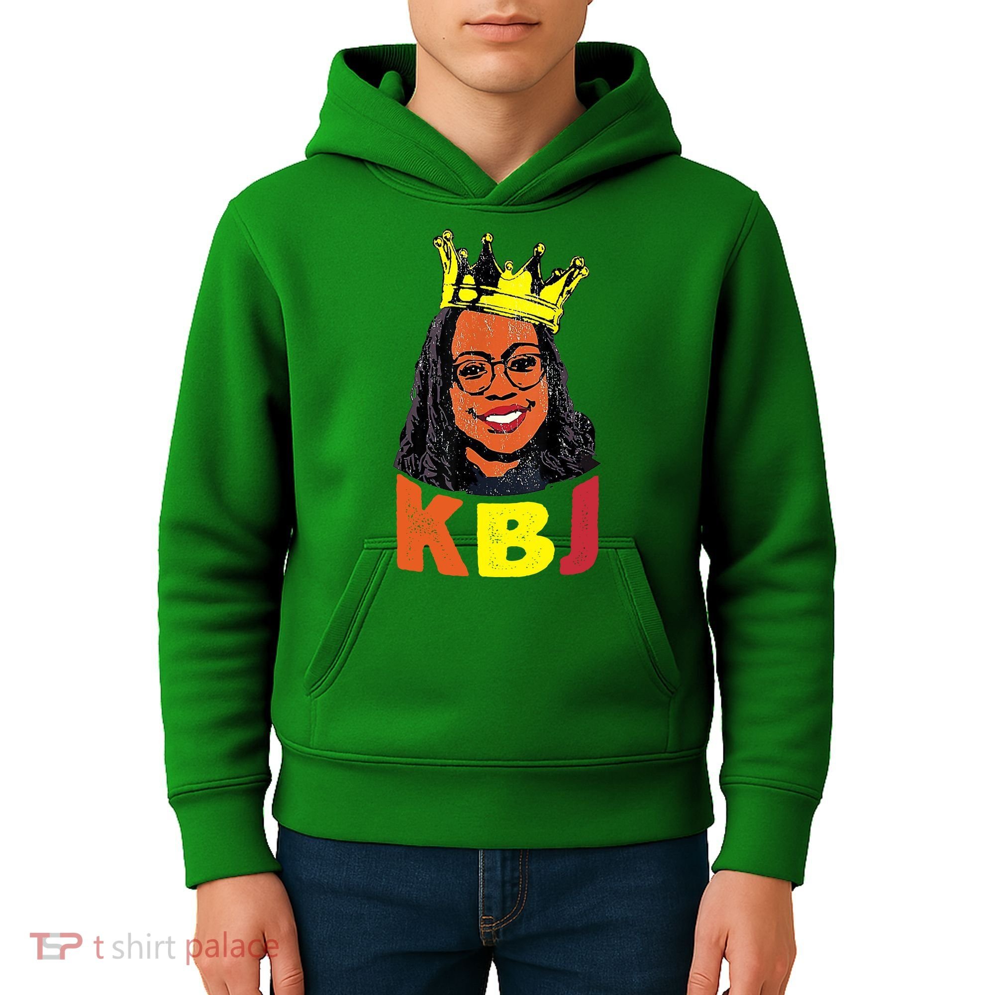 Ketanji Brown Jackson Retro KBJ Crown Kids Hoodie