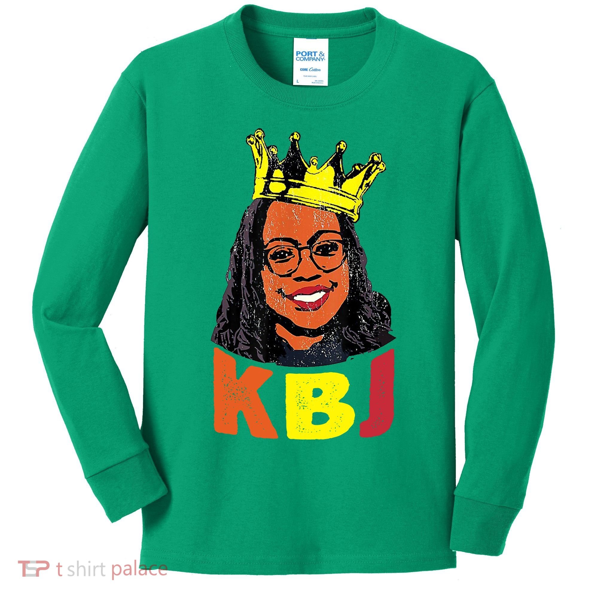 Ketanji Brown Jackson Retro KBJ Crown Kids Long Sleeve Shirt