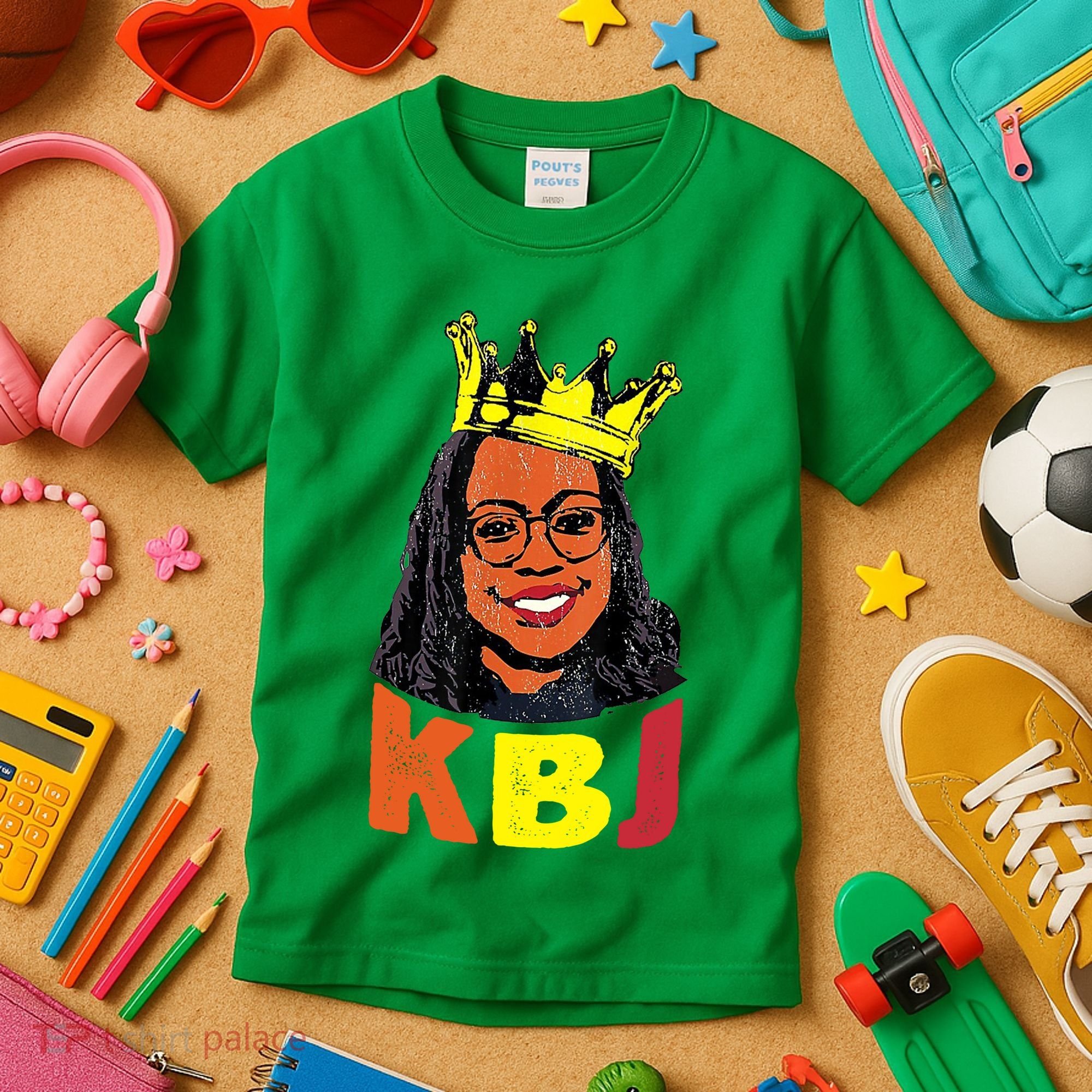 Ketanji Brown Jackson Retro KBJ Crown Kids T-Shirt