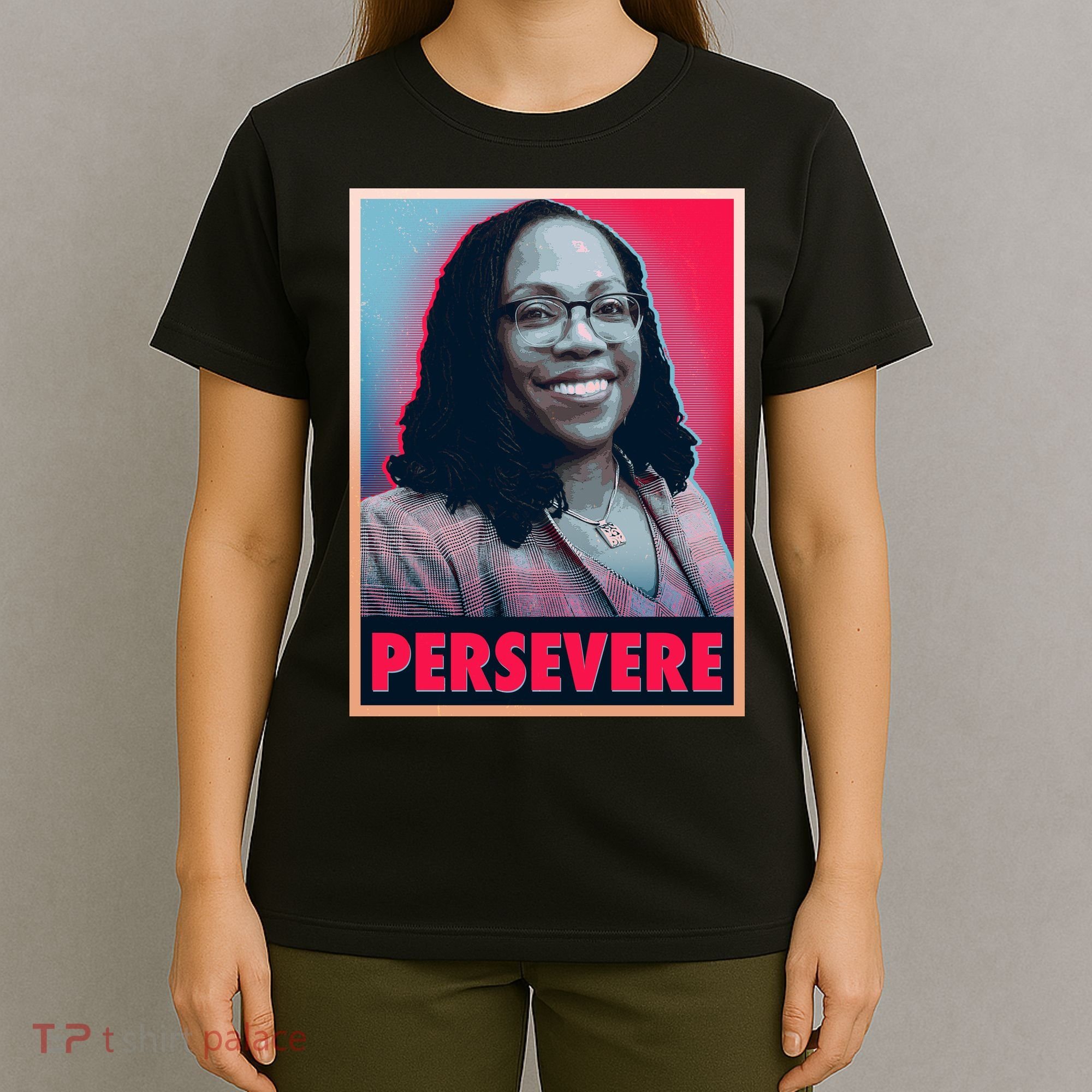 Ketanji Brown Jackson KBJ Persevere Vintage Poster T-Shirt