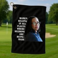 Ketanji Brown Jackson Women Quote Golf Towel thumb 1