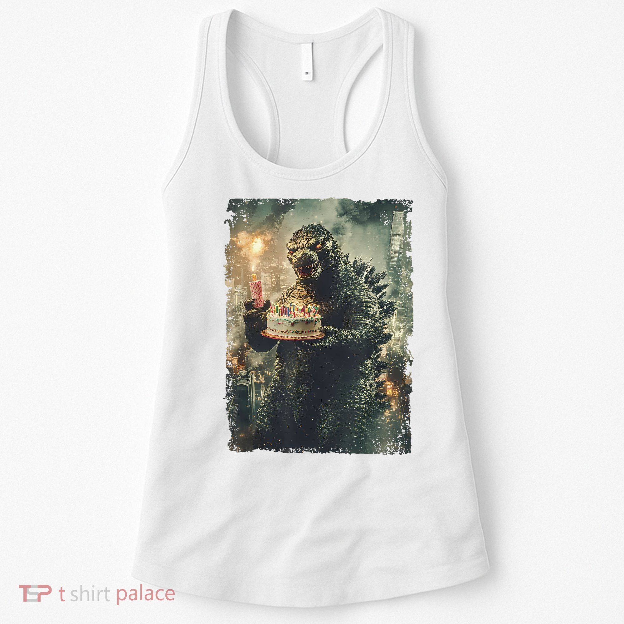 Kaiju Birthday Japan Monster Movie Bday Party Japanese Women's Tank Top