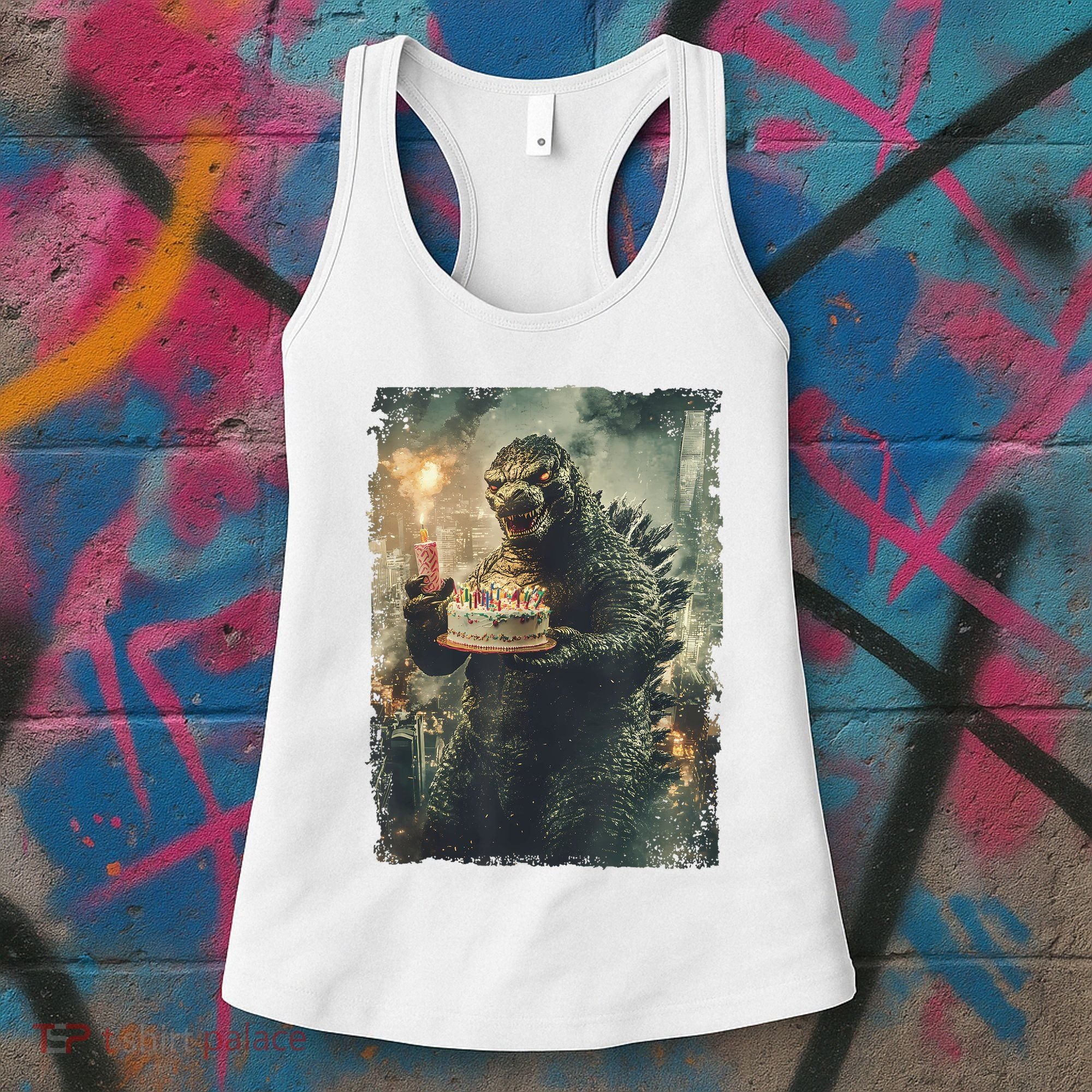 Kaiju Birthday Japan Monster Movie Bday Party Japanese Women's Tank Top