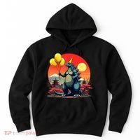 Kaiju Birthday Japan Monster Movie Bday Party Decorations Hoodie thumb 0