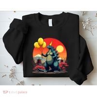 Kaiju Birthday Japan Monster Movie Bday Party Decorations Sweatshirt thumb 2