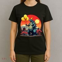 Kaiju Birthday Japan Monster Movie Bday Party Decorations T-Shirt thumb 4