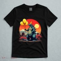 Kaiju Birthday Japan Monster Movie Bday Party Decorations T-Shirt thumb 5