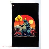 Kaiju Birthday Japan Monster Movie Bday Party Decorations Golf Towel thumb 0