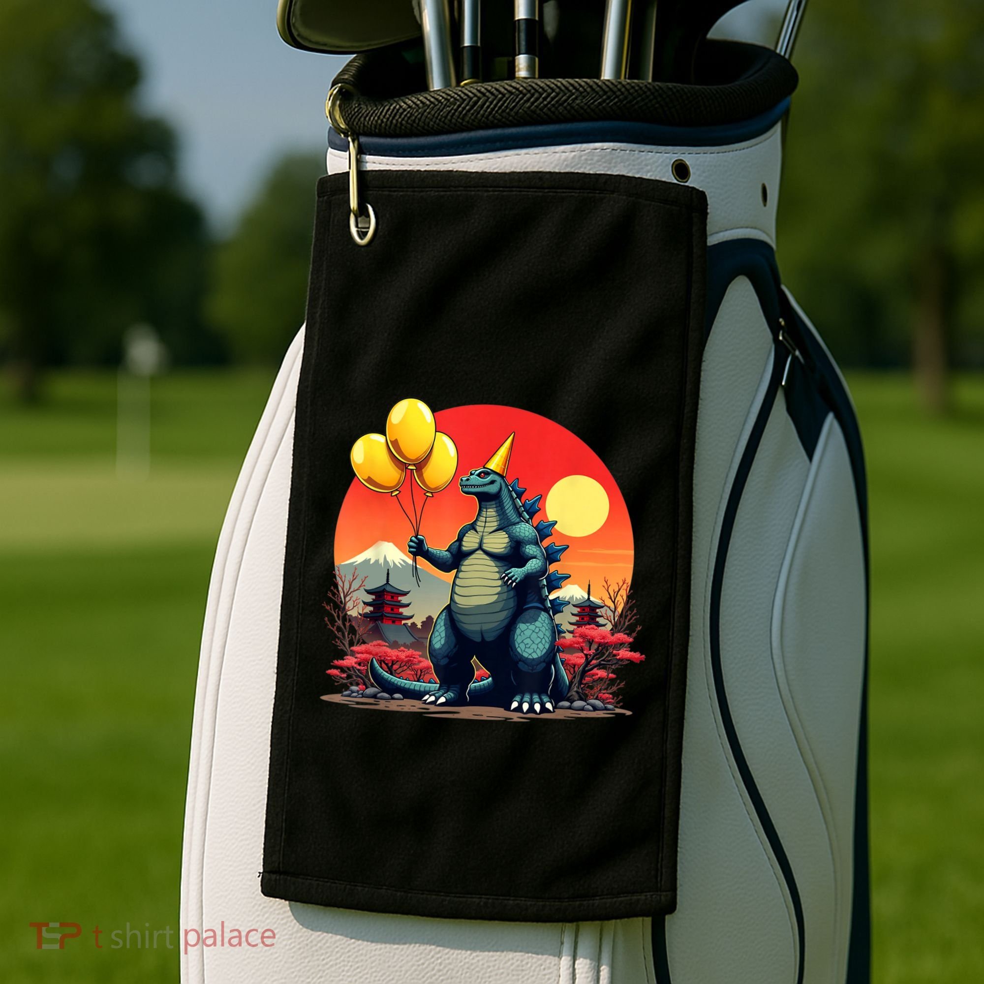 Kaiju Birthday Japan Monster Movie Bday Party Decorations Golf Towel