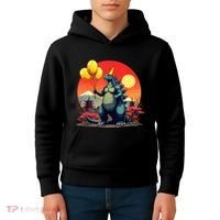 Kaiju Birthday Japan Monster Movie Bday Party Decorations Kids Hoodie thumb 4