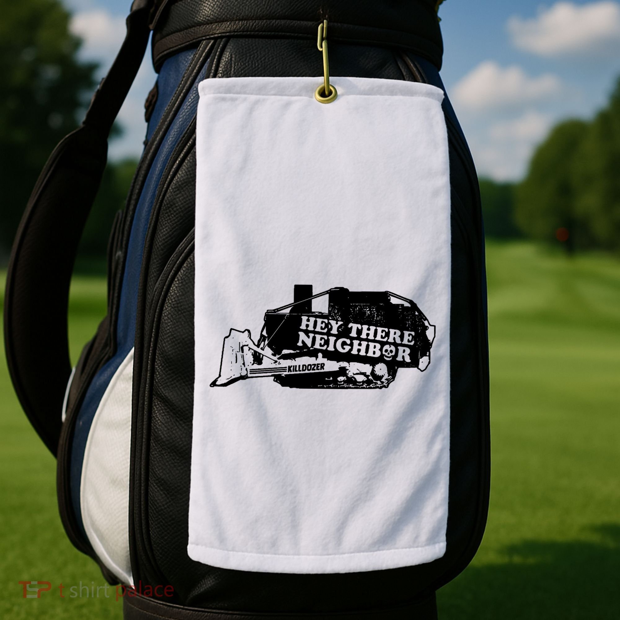 Killdozer Bulldozer Golf Towel