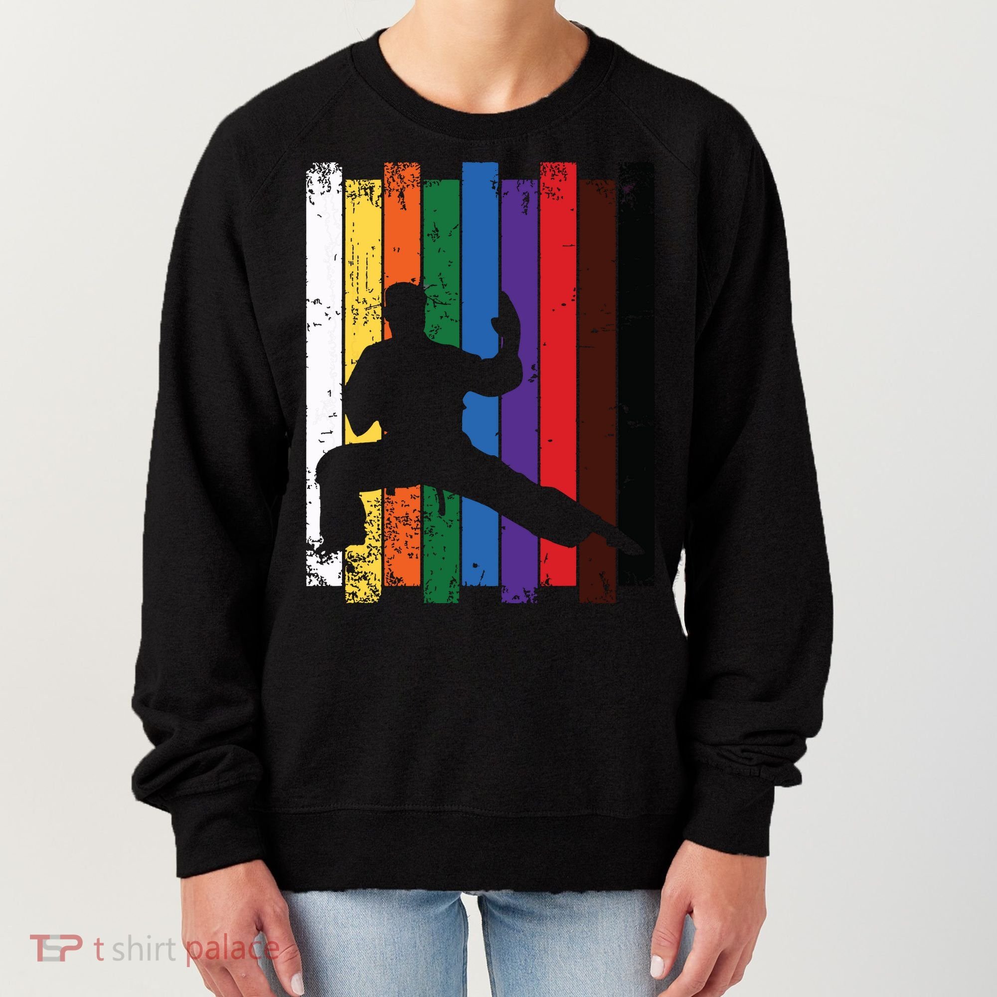 Karate Belt Karate Silhouette T Martial Arts Women's Sweatshirt