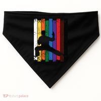 Karate Belt Karate Silhouette T Martial Arts USA-Made Doggie Bandana thumb 0