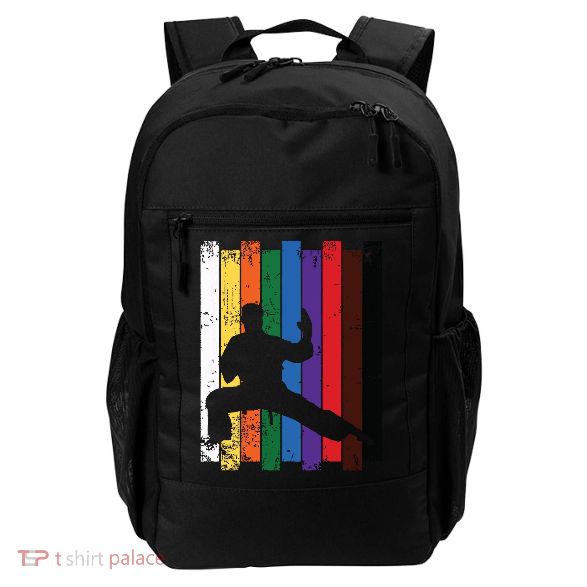 Karate Belt Karate Silhouette T Martial Arts Backpack