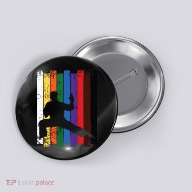 Karate Belt Karate Silhouette T Martial Arts Button