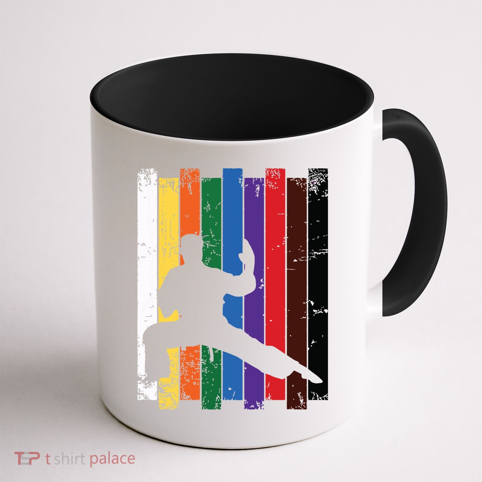 Karate Belt Karate Silhouette T Martial Arts Coffee Mug