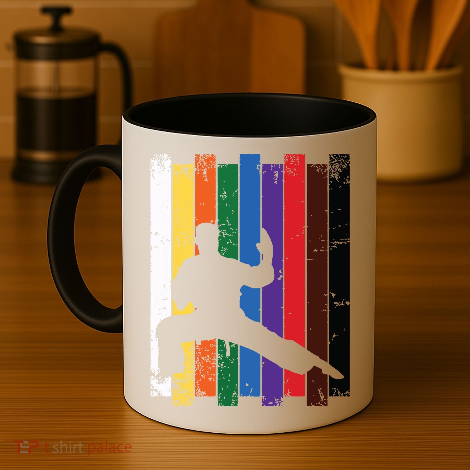 Karate Belt Karate Silhouette T Martial Arts Coffee Mug
