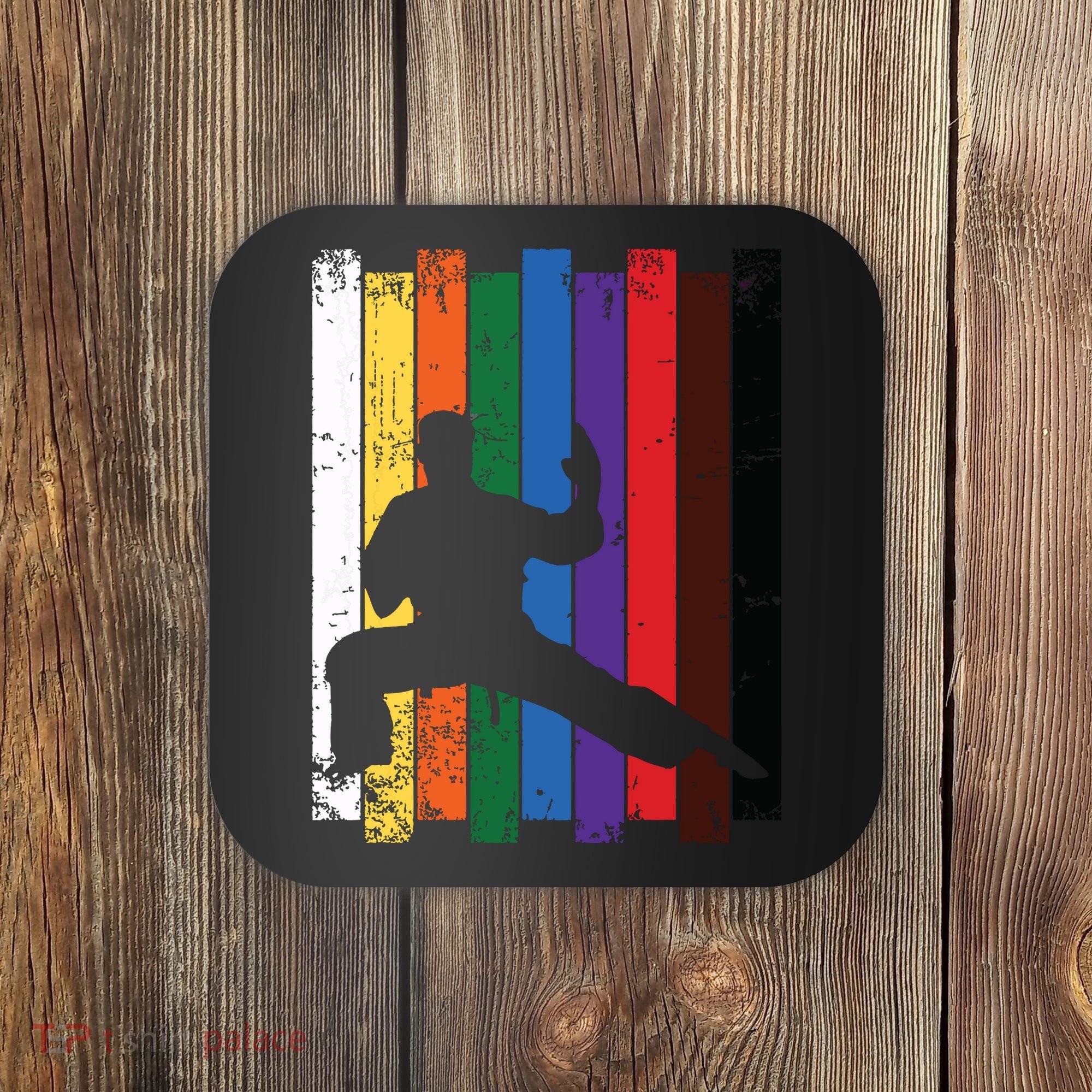 Karate Belt Karate Silhouette T Martial Arts Coaster