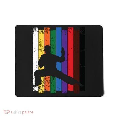 Karate Belt Karate Silhouette T Martial Arts Mousepad