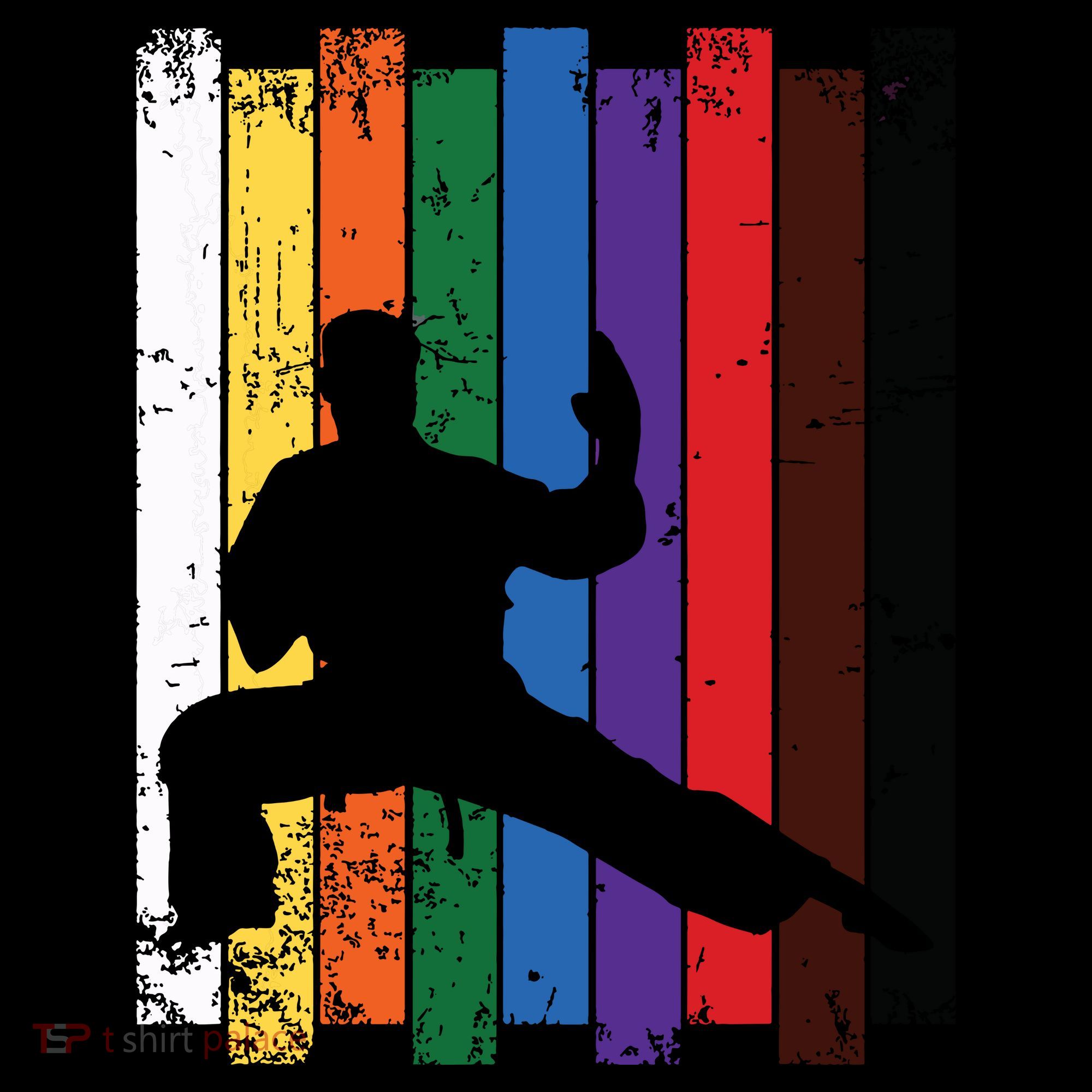 Karate Belt Karate Silhouette T Martial Arts Tall Hoodie