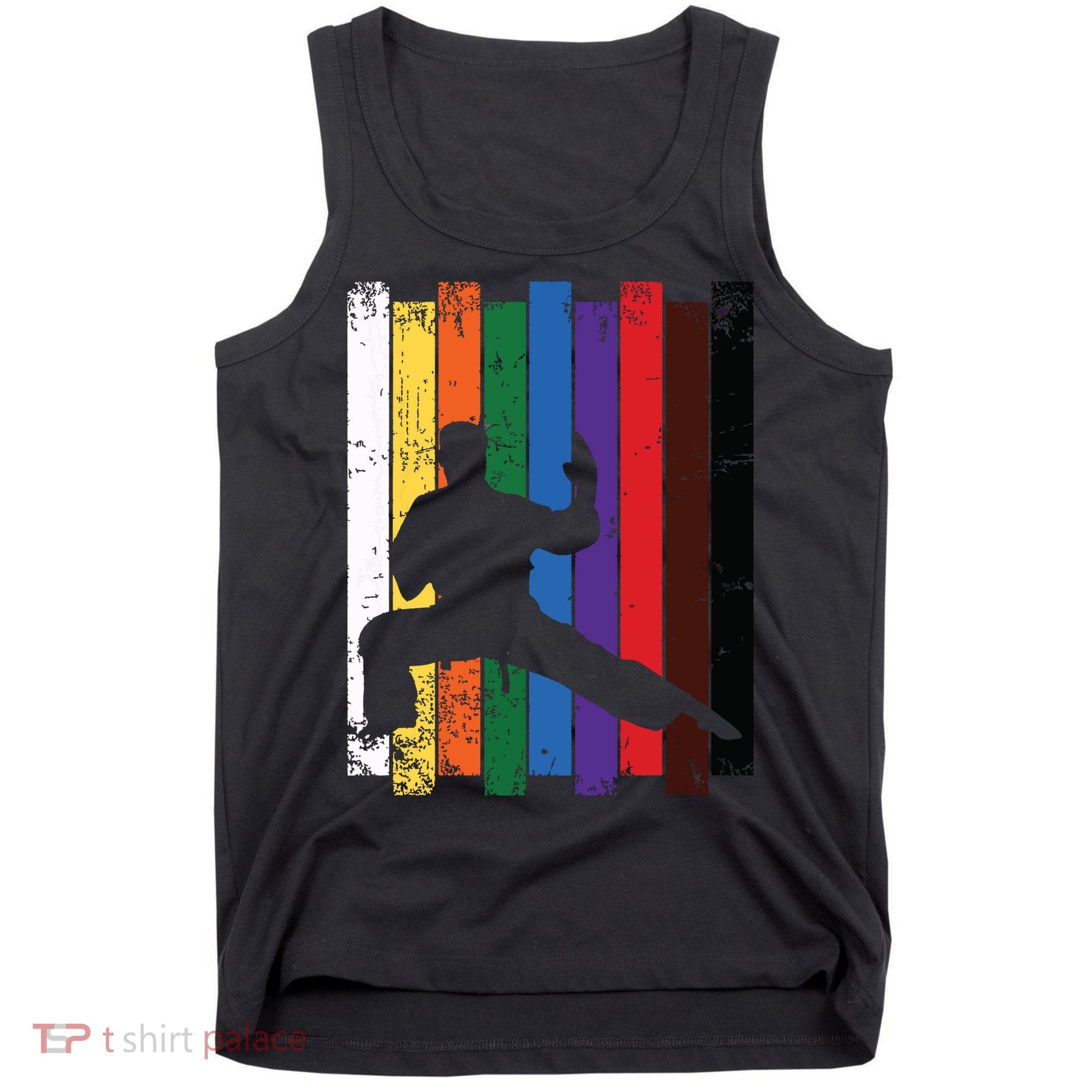 Karate Belt Karate Silhouette T Martial Arts Tank Top