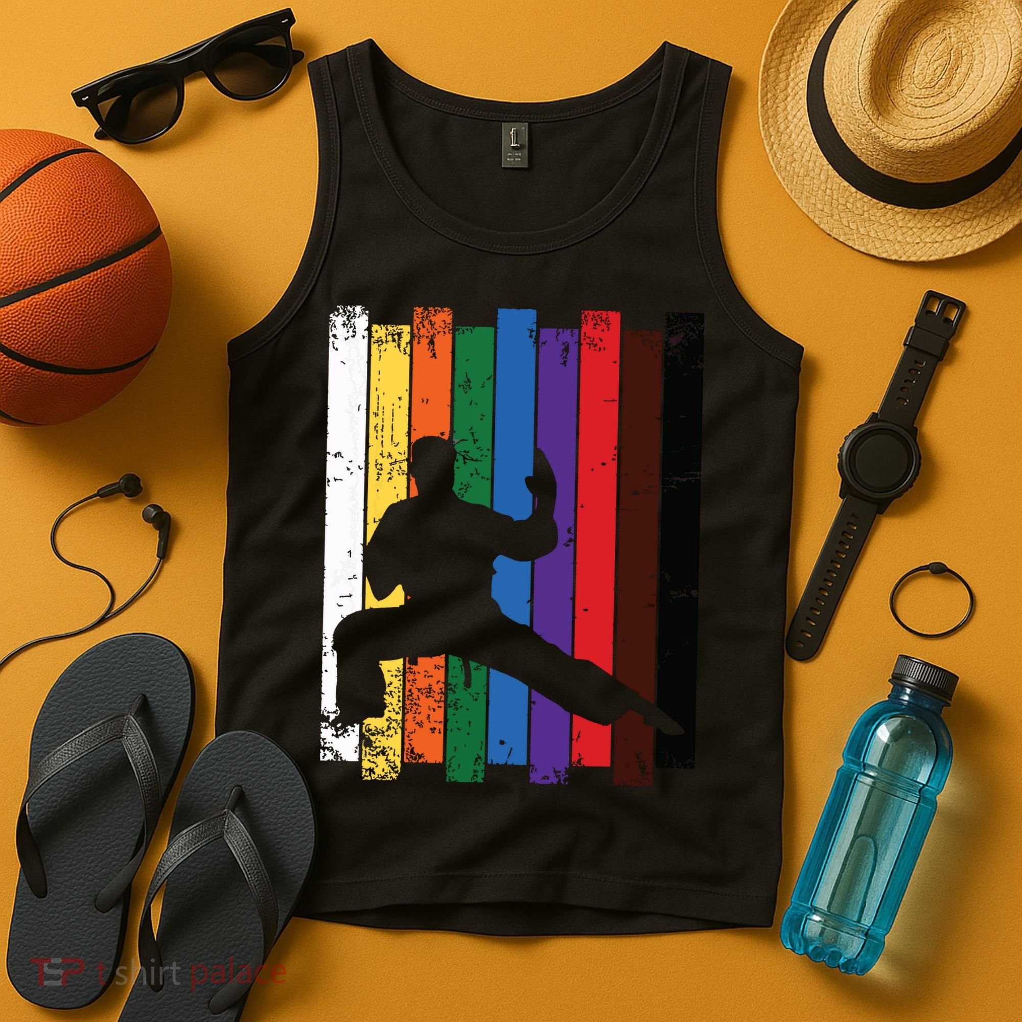 Karate Belt Karate Silhouette T Martial Arts Tank Top