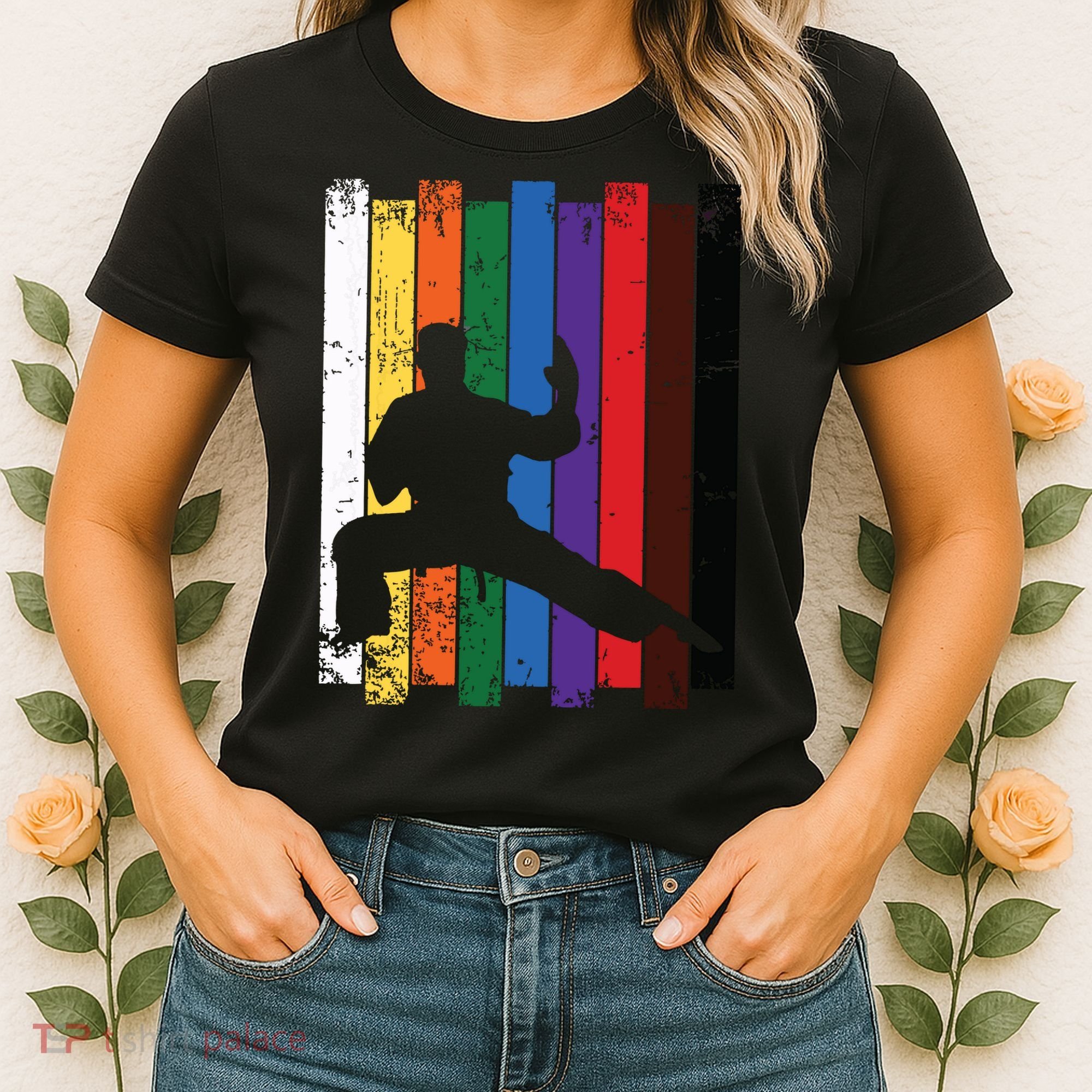 Karate Belt Karate Silhouette T Martial Arts Women's T-Shirt