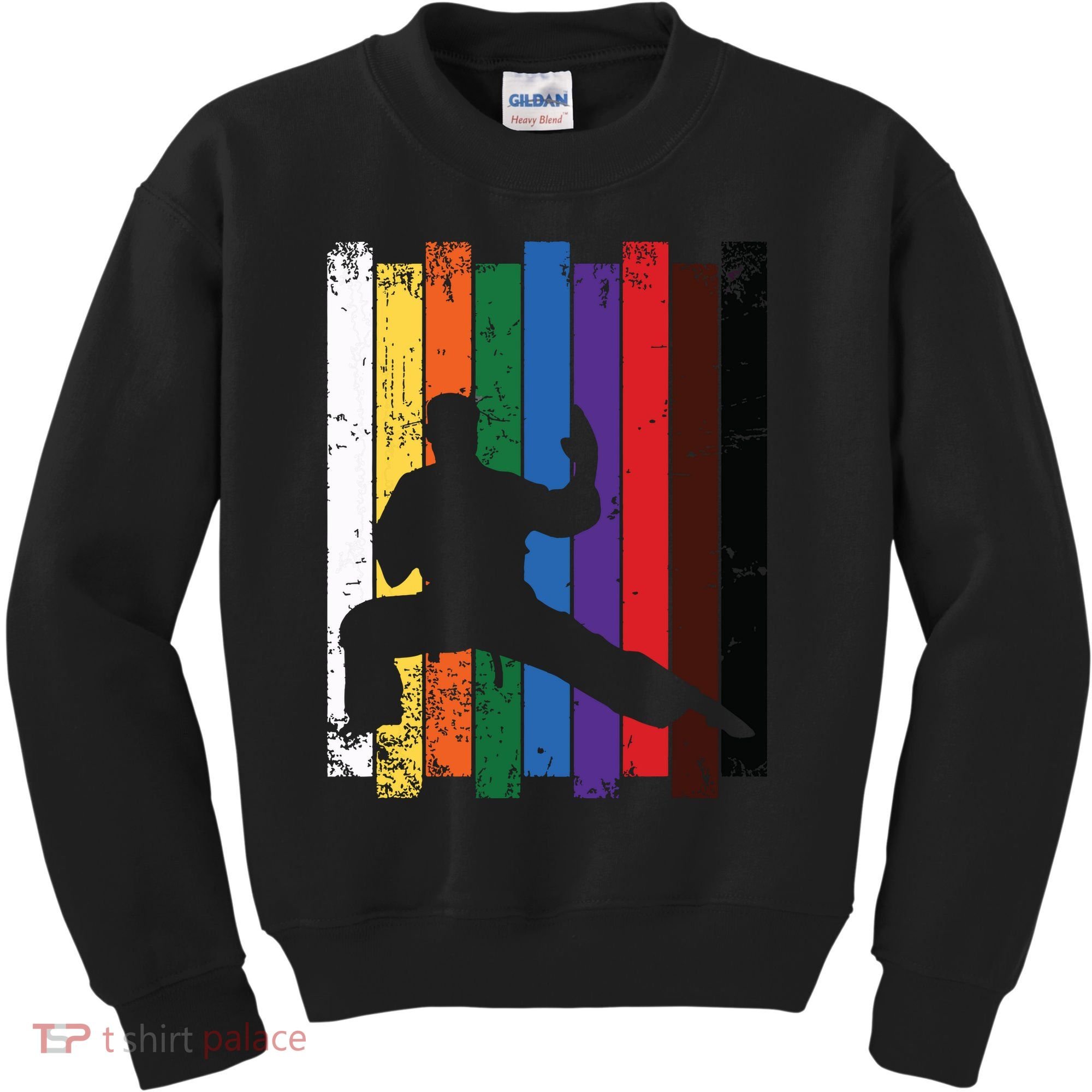 Karate Belt Karate Silhouette T Martial Arts Kids Sweatshirt