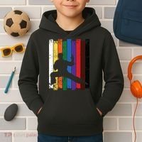 Karate Belt Karate Silhouette T Martial Arts Kids Hoodie thumb 2