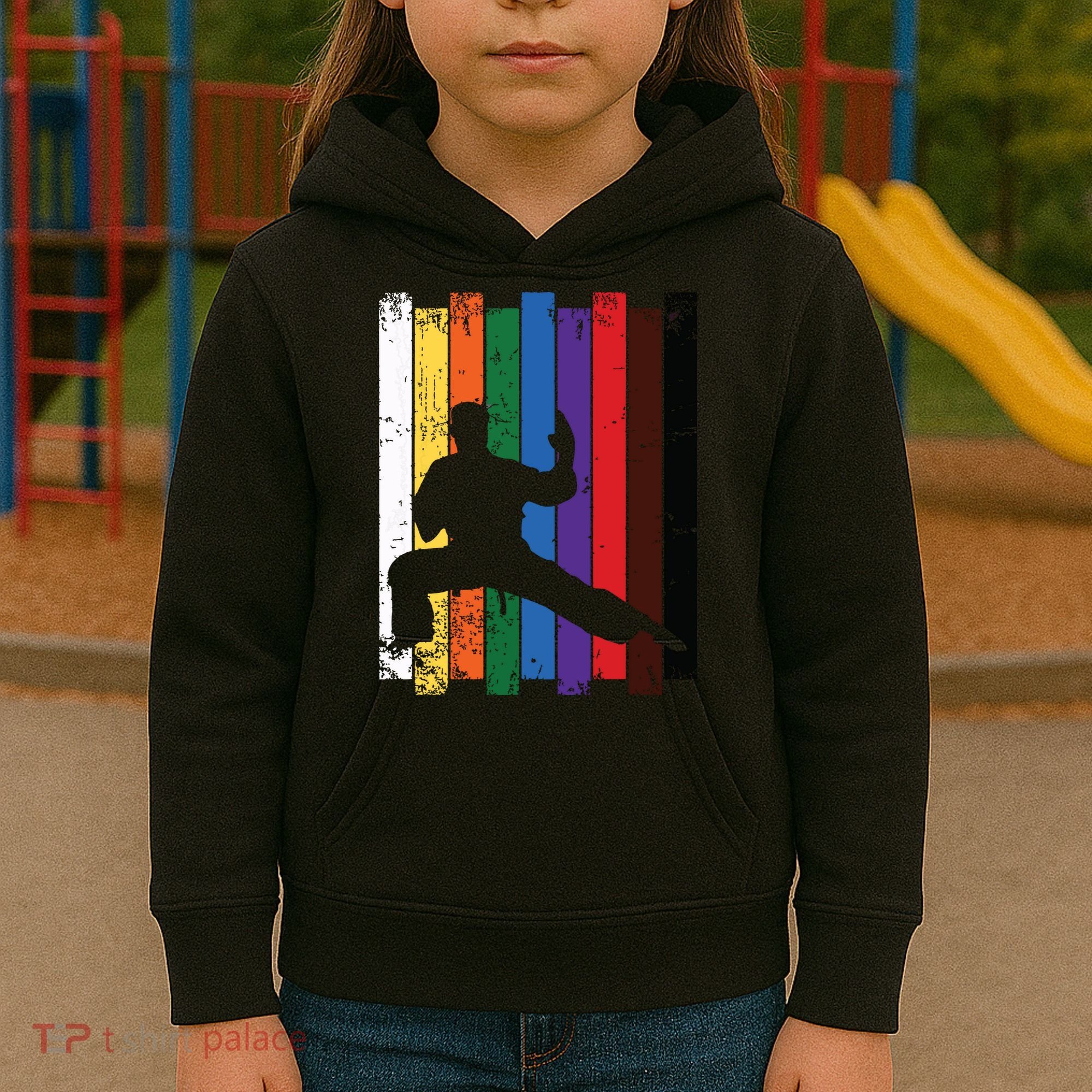 Karate Belt Karate Silhouette T Martial Arts Kids Hoodie