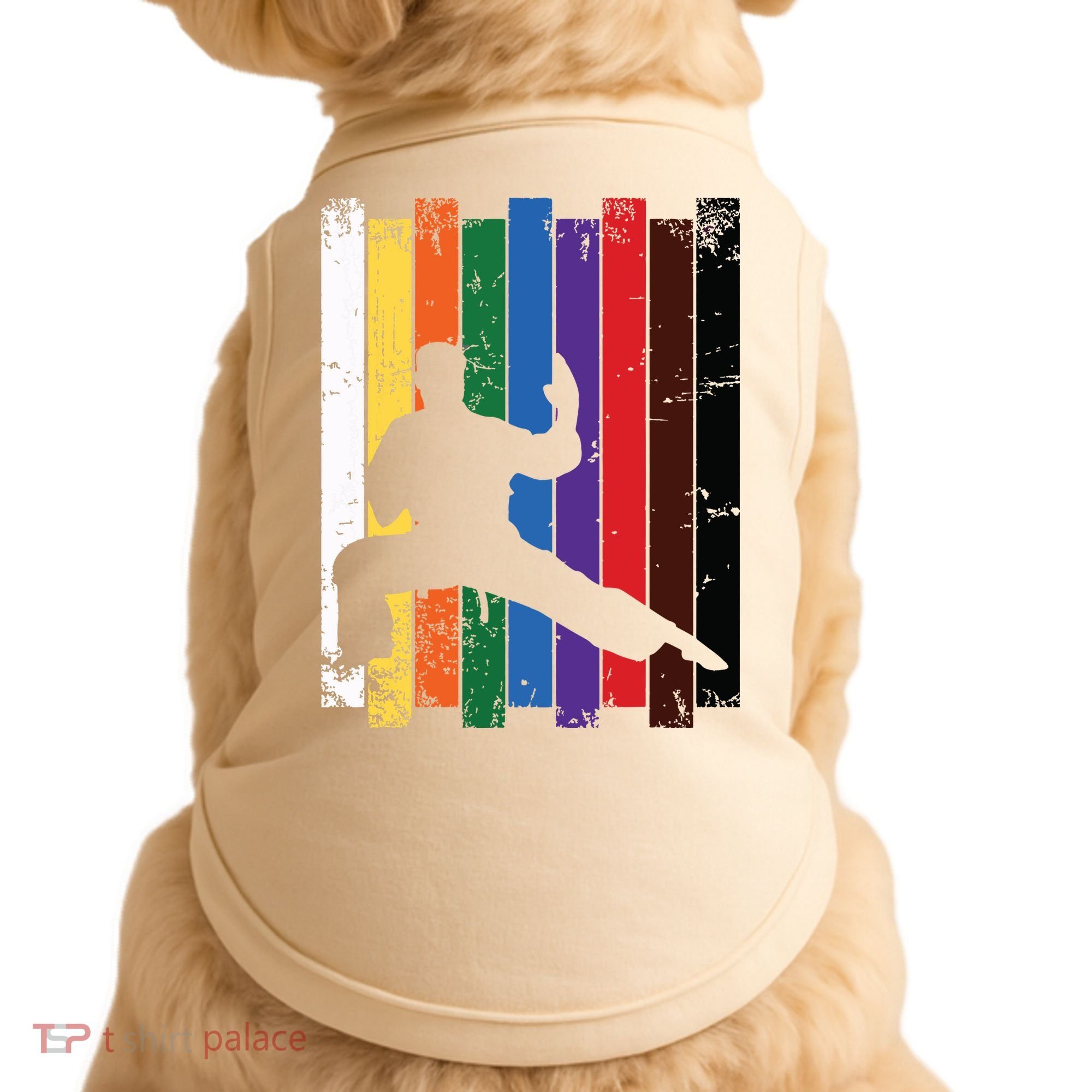 Karate Belt Karate Silhouette T Martial Arts Doggie Tank