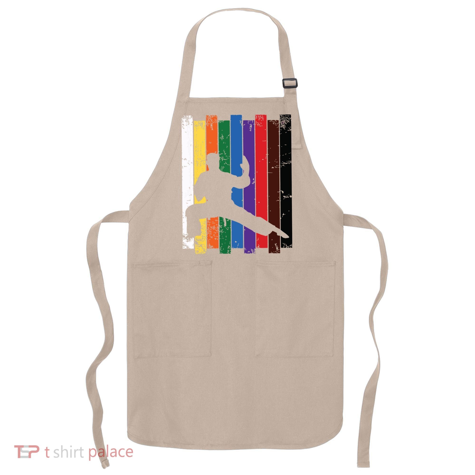 Karate Belt Karate Silhouette T Martial Arts Apron