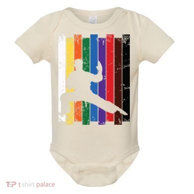 Karate Belt Karate Silhouette T Martial Arts Baby Bodysuit