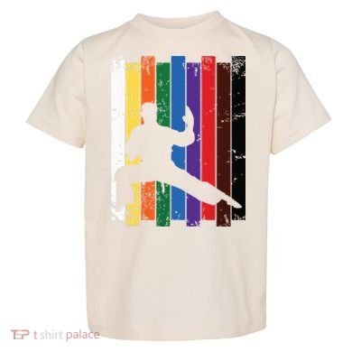 Karate Belt Karate Silhouette T Martial Arts Toddler T-Shirt